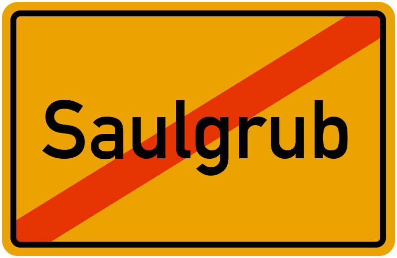 Ortsschild Saulgrub