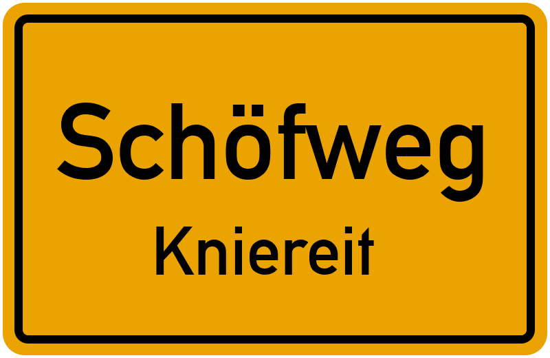 Ortsschild Schöfweg