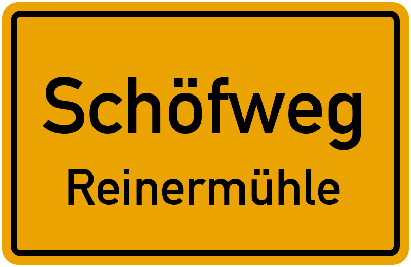 Ortsschild Schöfweg