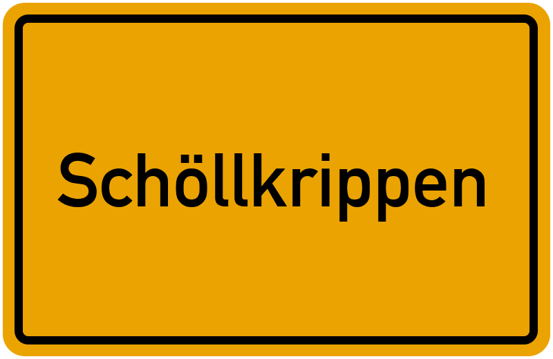 Ortsschild Schöllkrippen
