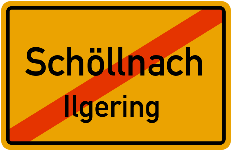 Ortsschild Schöllnach