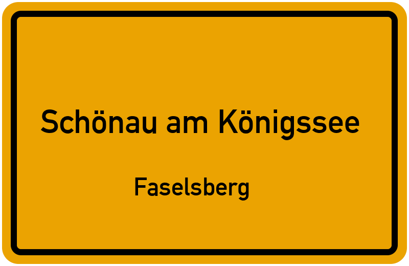 Ortsschild Schönau am Königssee