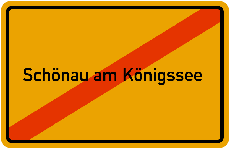 Ortsschild Schönau am Königssee