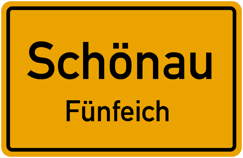 Ortsschild Schönau