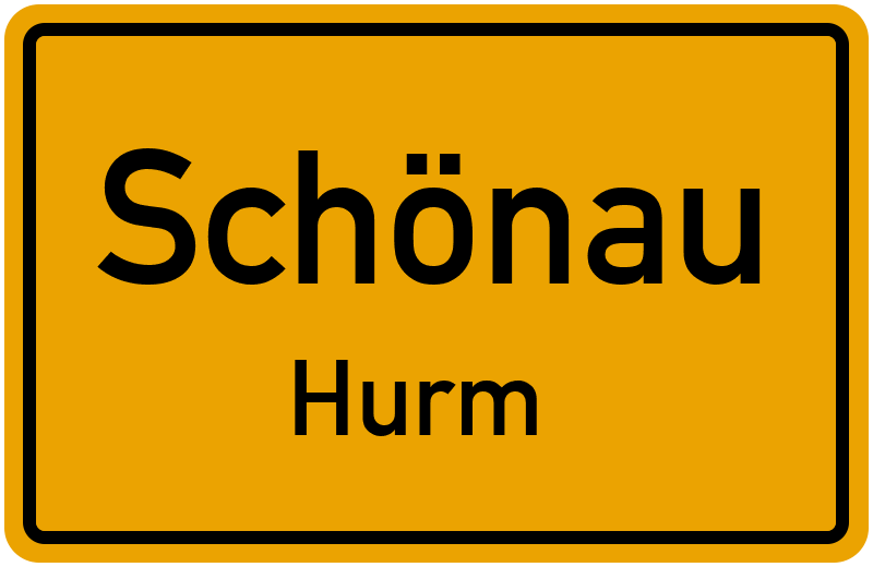 Ortsschild Schönau
