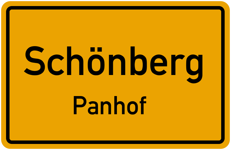 Ortsschild Schönberg