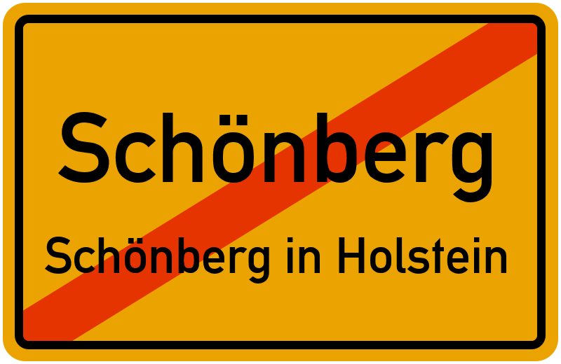 Ortsschild Schönberg