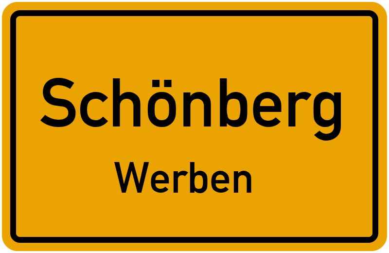 Ortsschild Schönberg