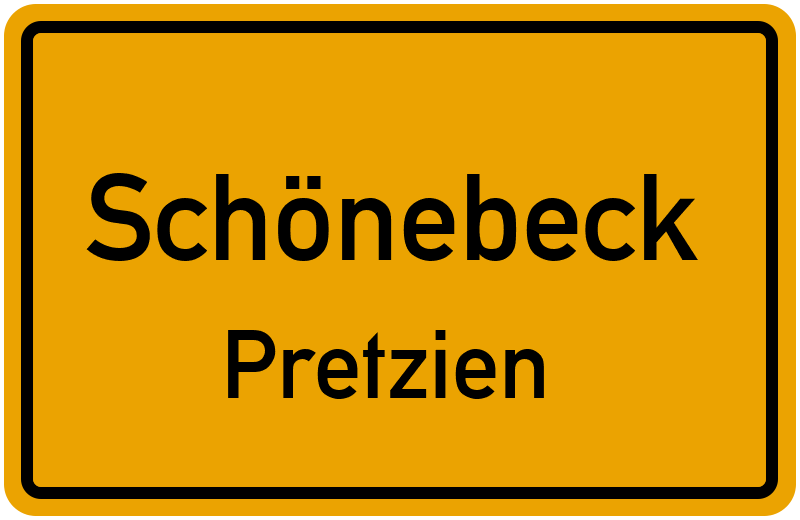 Ortsschild Schönebeck