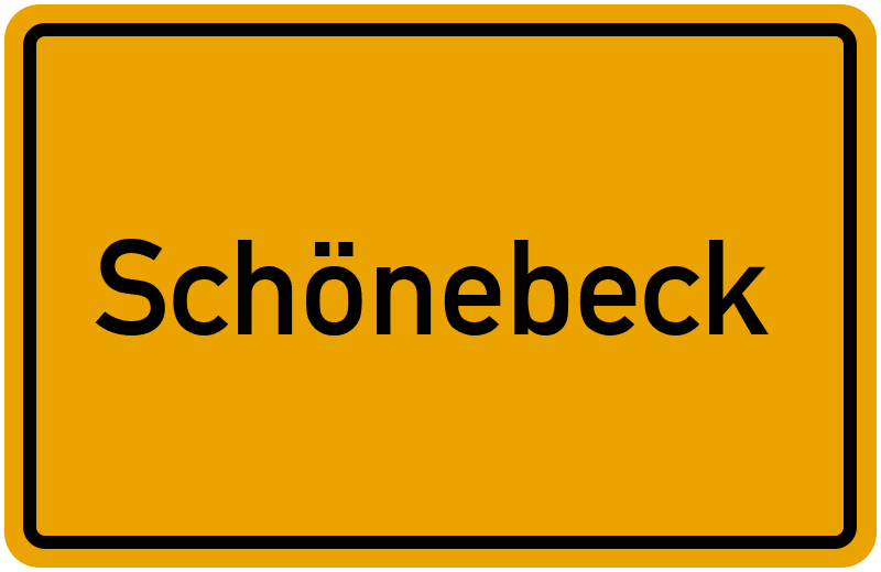 Ortsschild Schönebeck
