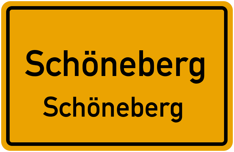 Ortsschild Schöneberg