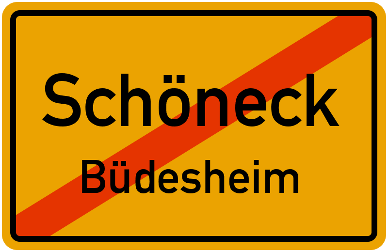 Ortsschild Schöneck