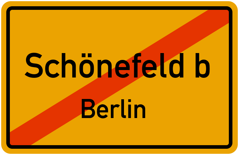 Ortsschild Schönefeld b