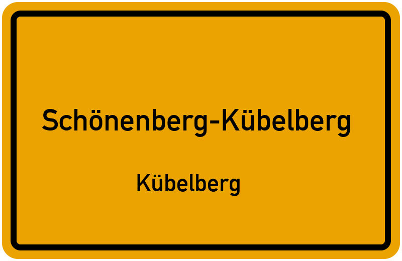 Ortsschild Schönenberg-Kübelberg