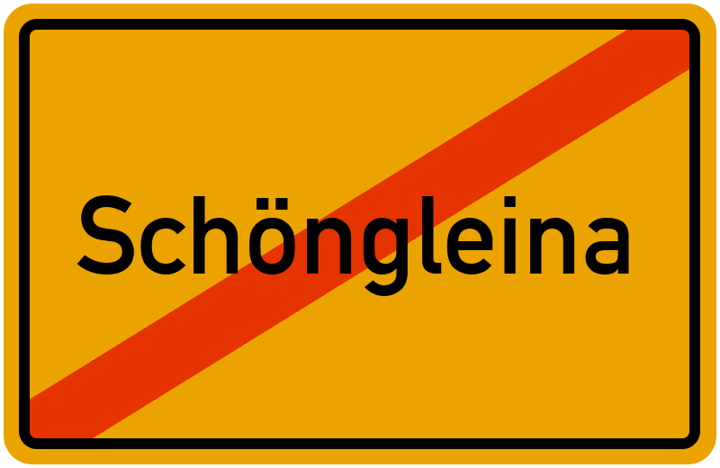 Ortsschild Schöngleina