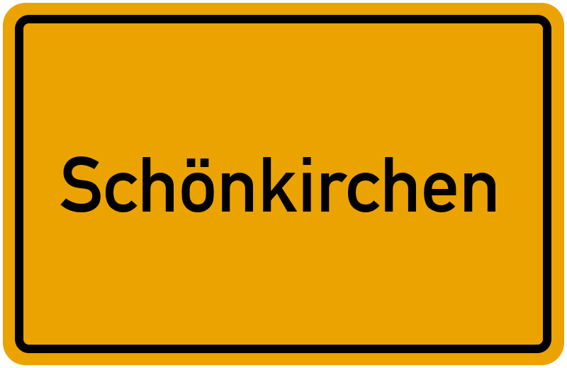 Ortsschild Schönkirchen
