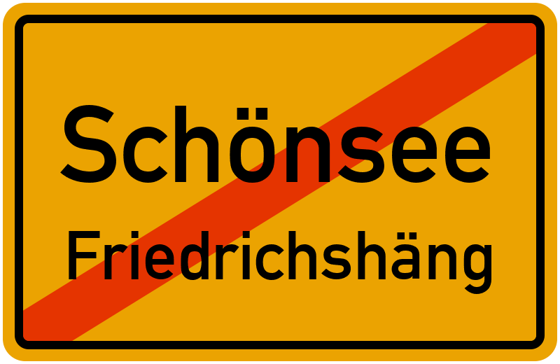 Ortsschild Schönsee