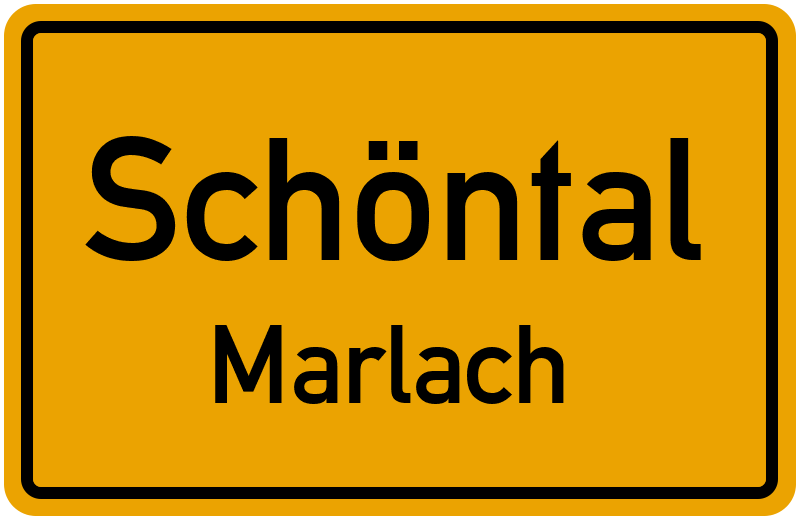 Ortsschild Schöntal