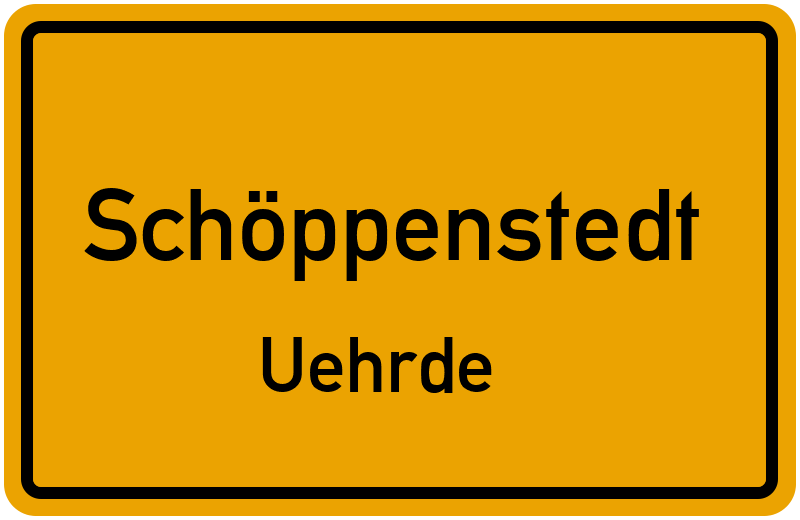 Ortsschild Schöppenstedt