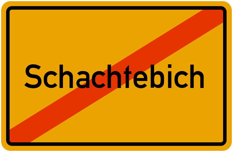 Ortsschild Schachtebich