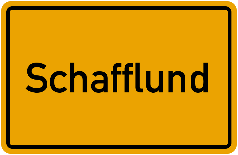 Ortsschild Schafflund