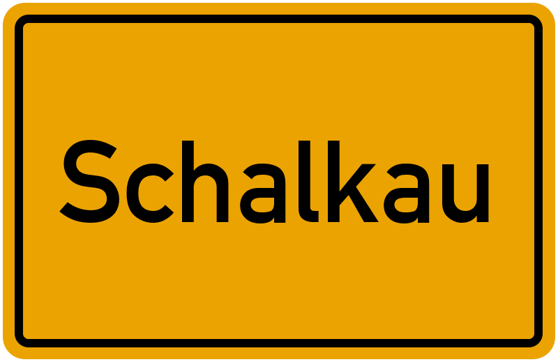 Ortsschild Schalkau