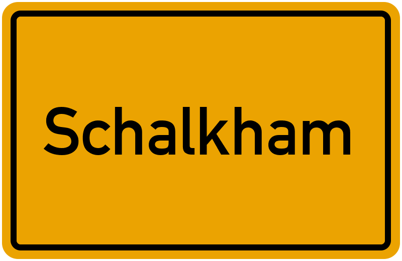 Ortsschild Schalkham