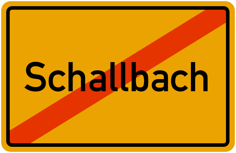 Ortsschild Schallbach