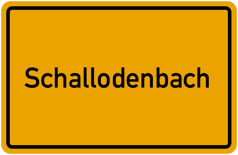 Ortsschild Schallodenbach