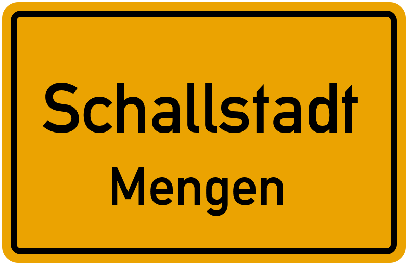 Ortsschild Schallstadt