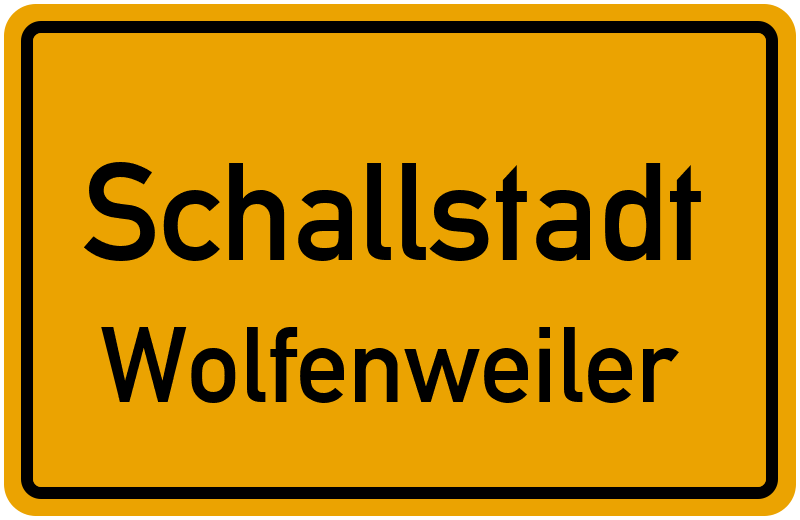 Ortsschild Schallstadt