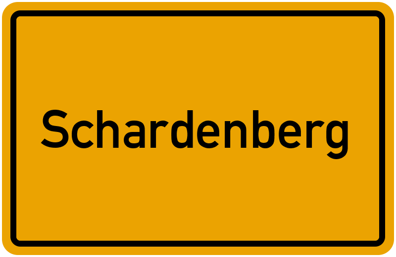 Ortsschild Schardenberg