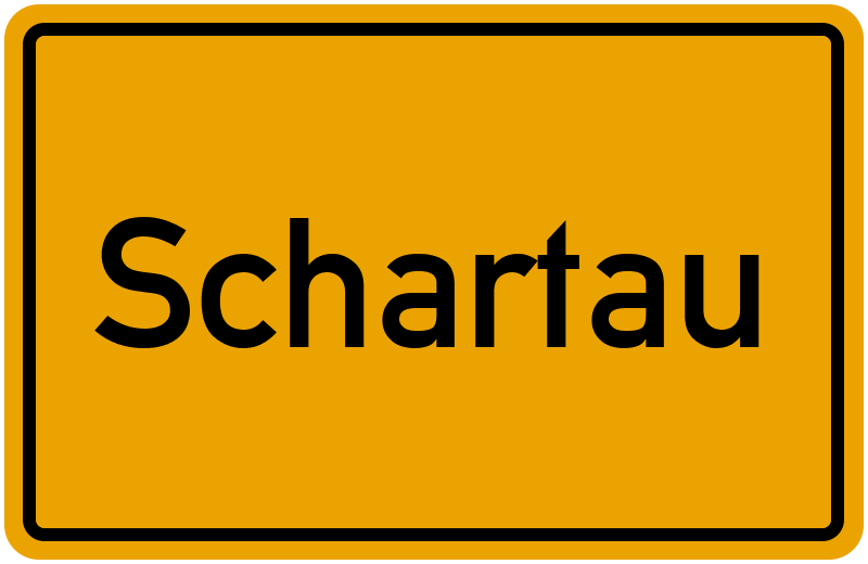 Ortsschild Schartau