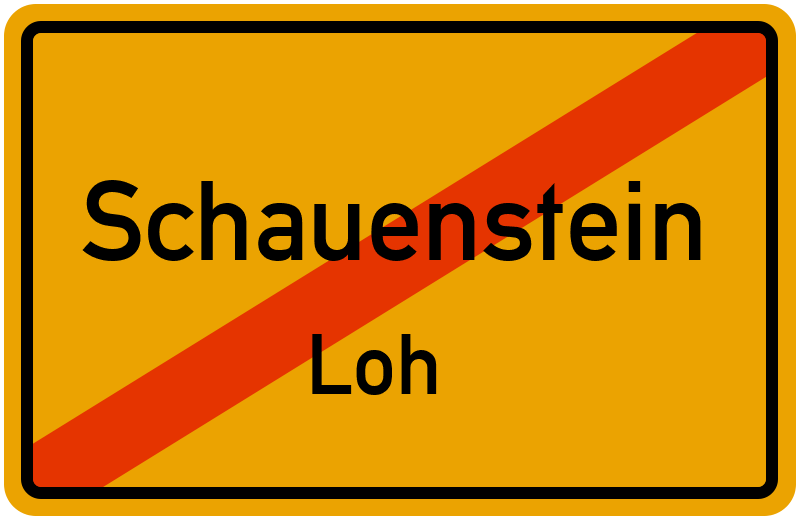 Ortsschild Schauenstein