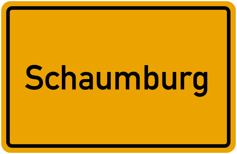 Ortsschild Schaumburg