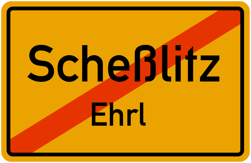 Ortsschild Scheßlitz
