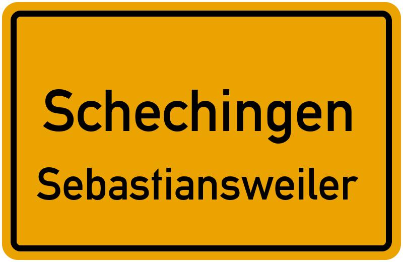 Ortsschild Schechingen