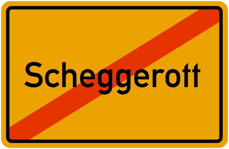 Ortsschild Scheggerott