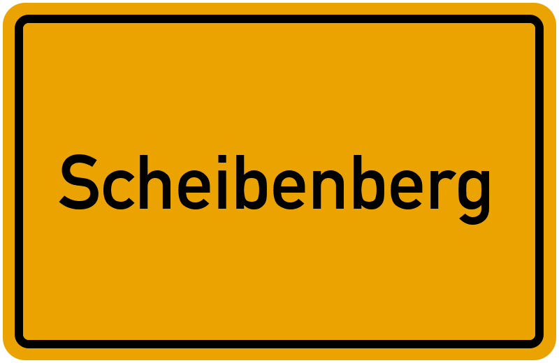 Ortsschild Scheibenberg