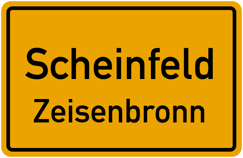 Ortsschild Scheinfeld