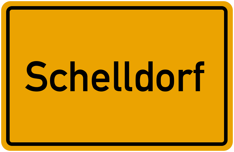 Ortsschild Schelldorf