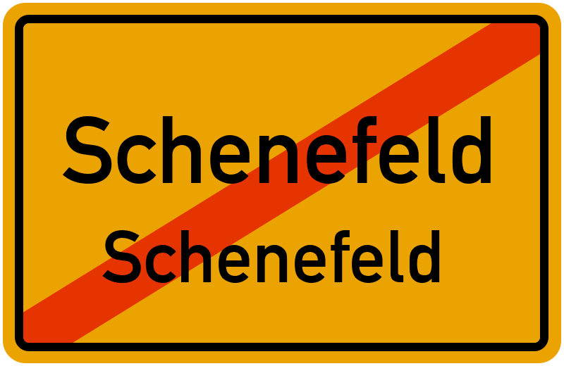 Ortsschild Schenefeld