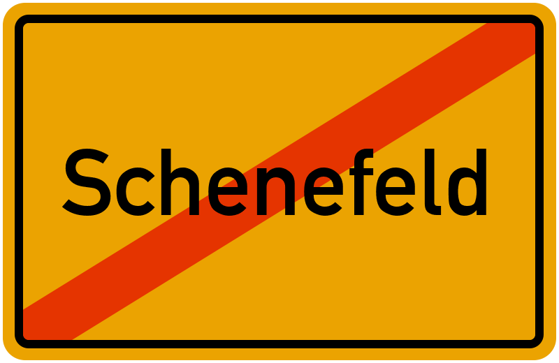 Ortsschild Schenefeld