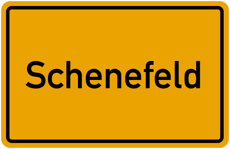 Ortsschild Schenefeld