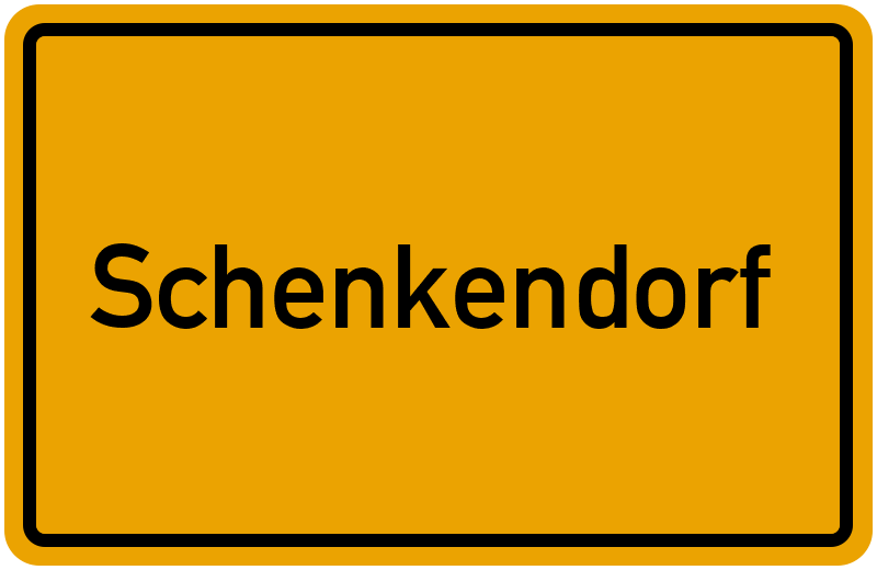 Ortsschild Schenkendorf