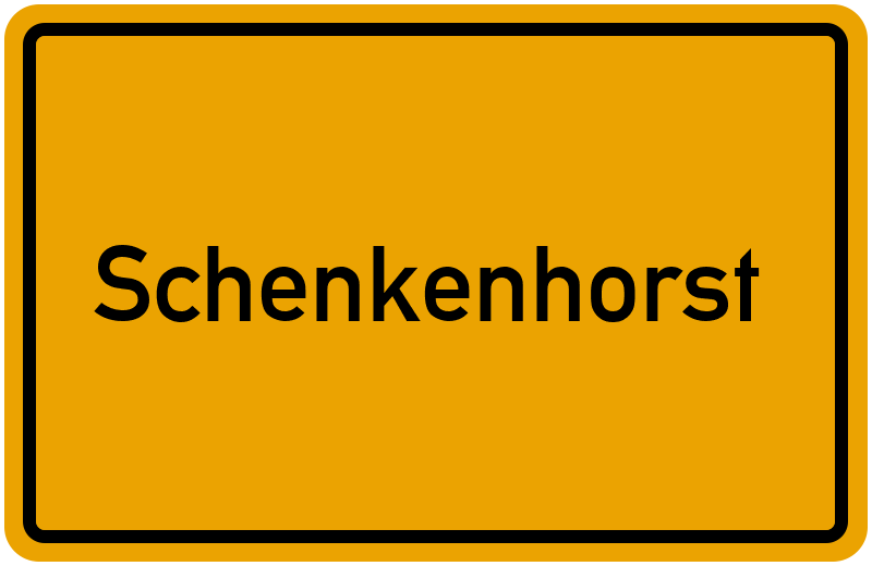 Ortsschild Schenkenhorst