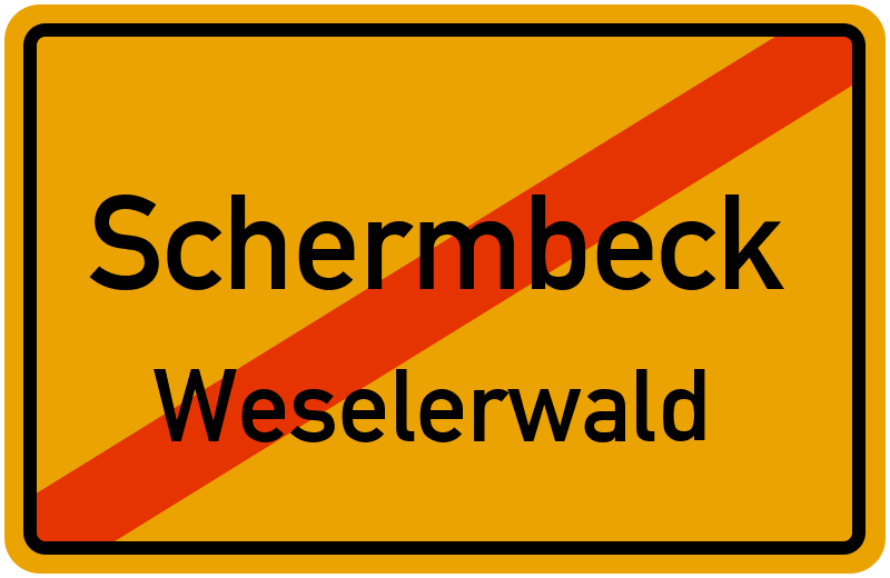 Ortsschild Schermbeck