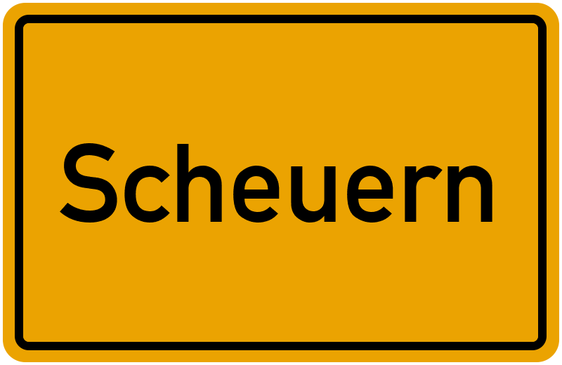 Ortsschild Scheuern