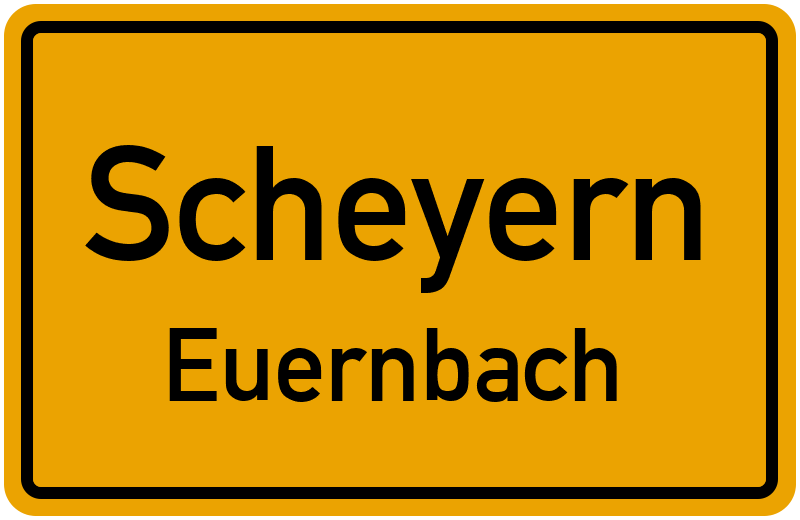 Ortsschild Scheyern