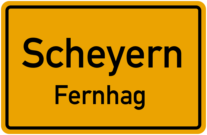 Ortsschild Scheyern